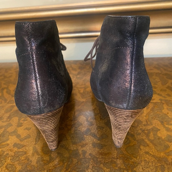 Paul Green Munchen bronze ankle shimmer leather boots size 9.5 - Picture 5 of 10